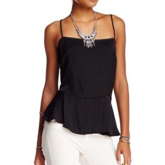 Free People Tops - Free People black Dobby printed tank